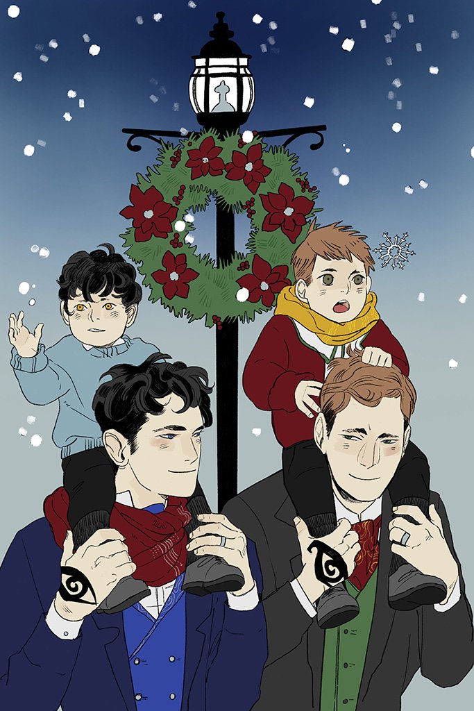 herondear's tweet photo. “Will Herondale estava repleto de espírito natalino, e Gideon Lightwood achava muito irritante.”

hoje will estaria enjoando todos do instituto obrigando eles a ajudarem na organização do natal pq é sua tradição favorita 🎄❤️⭐ https://t.co/n0FyfZ3RgP