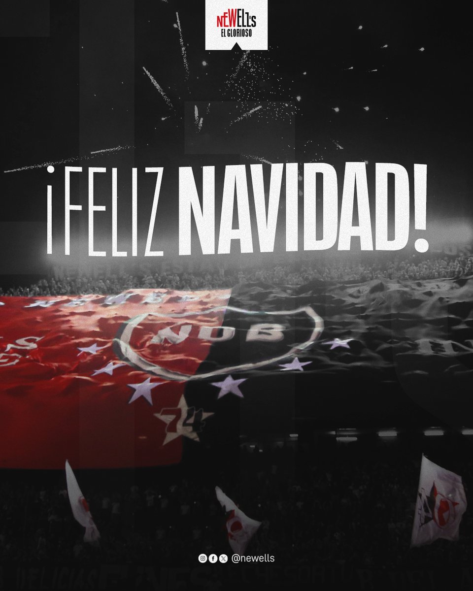 Newells's tweet photo. Le deseamos una Feliz Navidad a todo el pueblo leproso 🎄

¡𝐀𝐠𝐮𝐚𝐧𝐭𝐞 𝐍𝐞𝐰𝐞𝐥𝐥'𝐬! ❤️🖤 https://t.co/j7Vy1JZeVh
