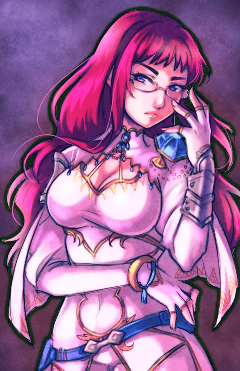 A commission from an anonymous friend for <a href="/Killer_Draco/">Draco</a> !!!

It's your beautiful OC Gwen!!!
I had so much fun drawing her 💖💖💖 I hope you like it!! 🌟🌟