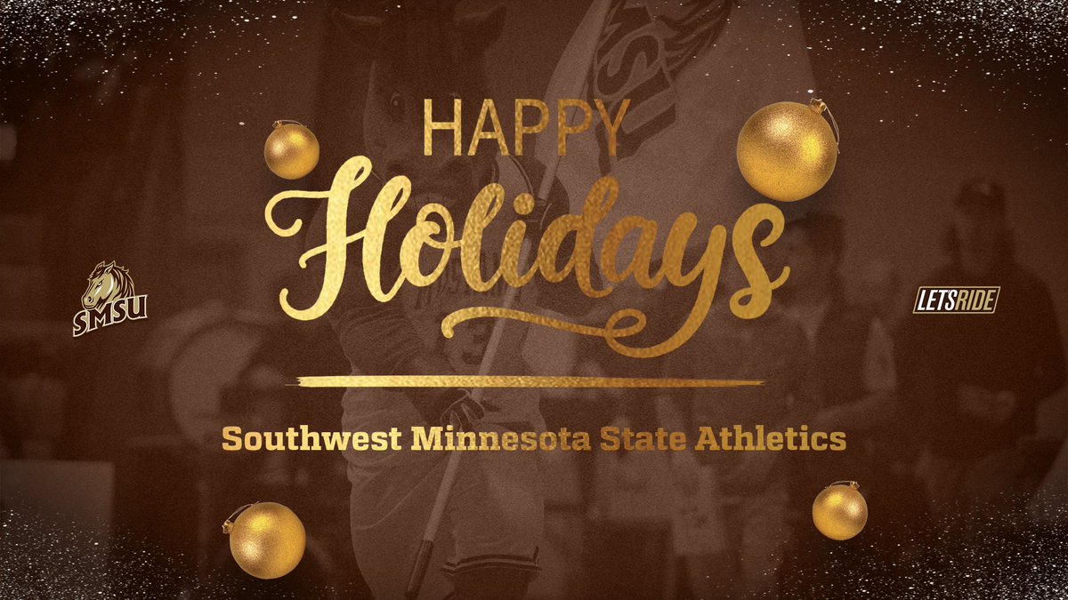 Have a safe and happy holiday season from SMSU Athletics. #LetsRide