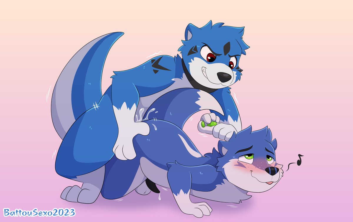 Giving some Xmas fun to <a href="/SpiritOtt/">SpiritOtter</a> !!

Giving him some pups for xmas uvu"