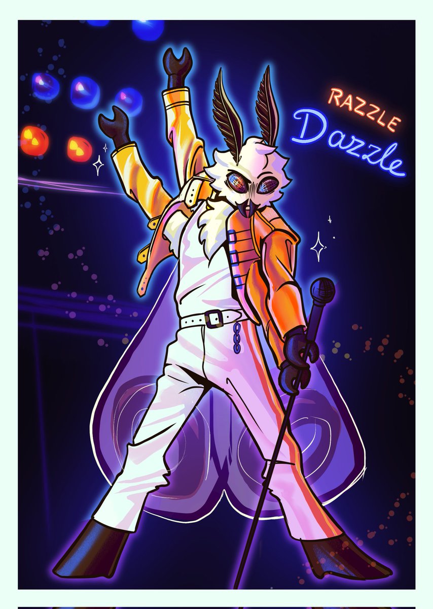 GloriousChoice's tweet photo. I've had the pleasure of being the amazing @V1rus_Alert's #stupendisanta this year 😁💕 Here's a drawing I made of his funky OC Razzle! I had tons of fun working on this and putting my own spin on such a fun character 🥰 Hope I did him justice! Happy holidays!
#stupendisanta2023 https://t.co/PFaqJJ1faB