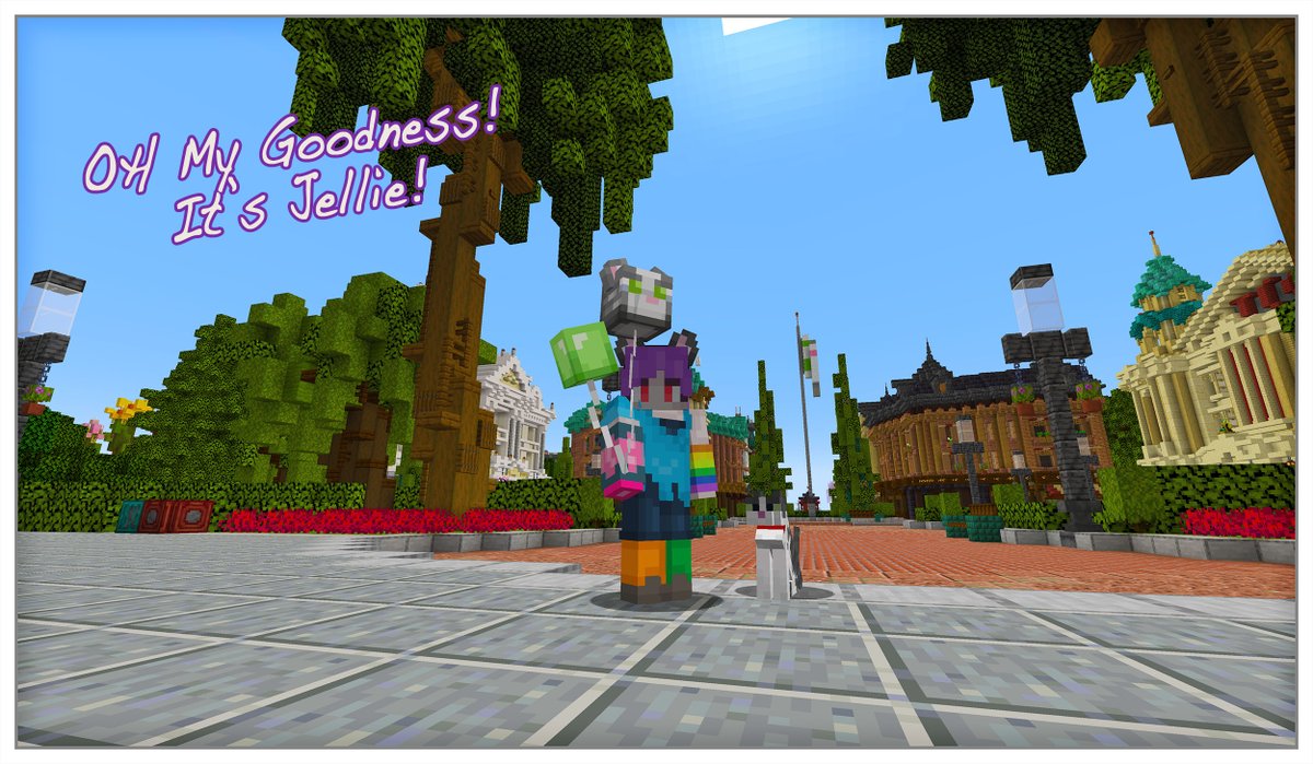 RambleWheels's tweet photo. First thing I did when I hopped on the #Hermitcraft season 9 world download. @GTWScar this place is amazing. This was my day in Scarland (1/5) https://t.co/AtNe5ssrhW