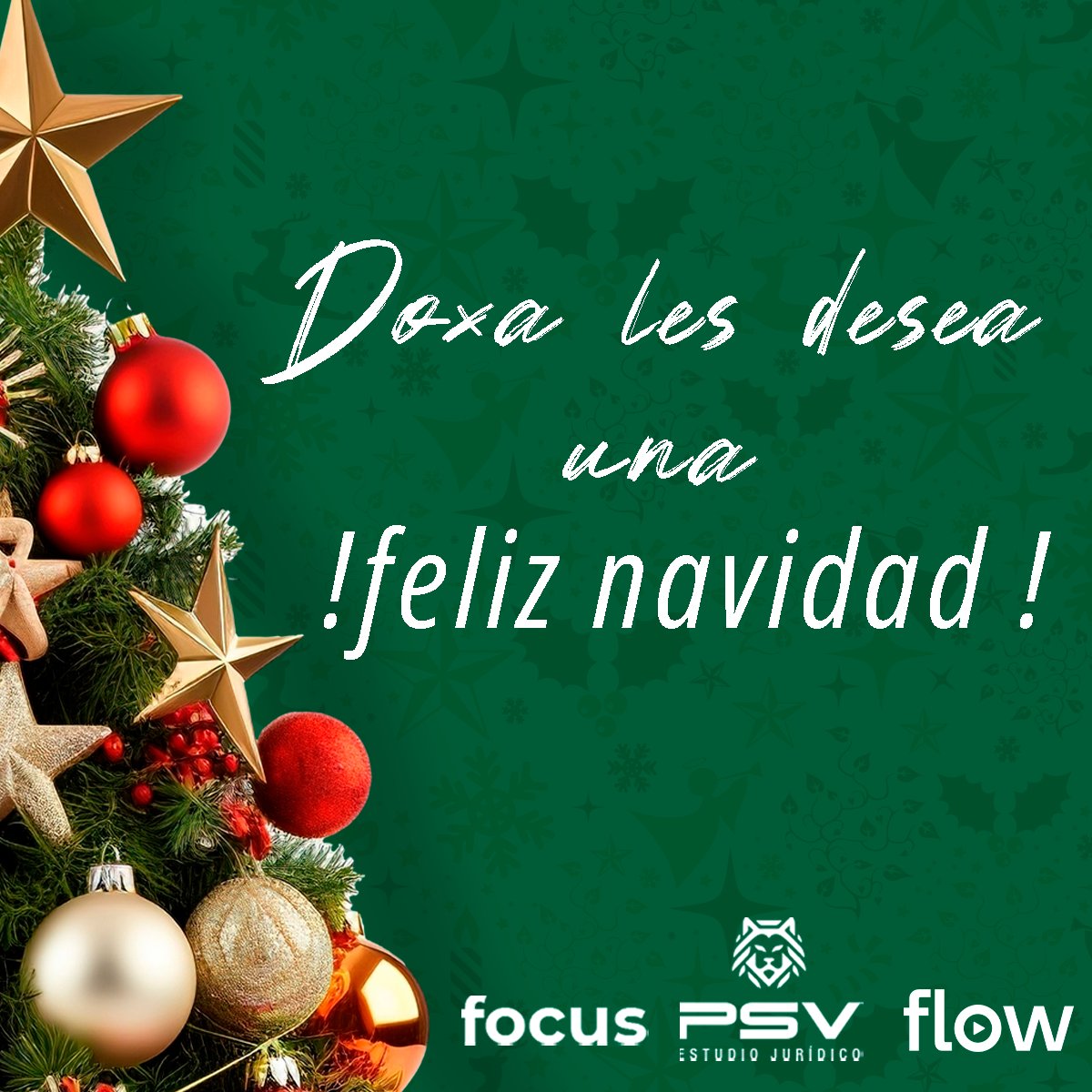 🎄 ¡Feliz Navidad desde Doxa! 🎅✨ Les deseamos unas fiestas llenas de alegría, éxito y momentos inolvidables. Agradecemos su confianza y esperamos que el próximo año esté lleno de logros. ¡Felices fiestas! 🌟🎁 #DoxaNavideña #ÉxitoYAlegría 🎅🤶