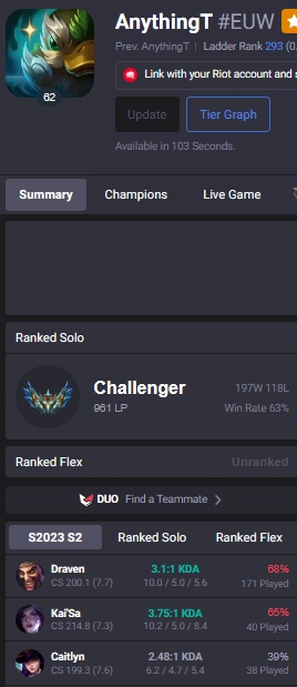 _Anythinglol's tweet photo. 315 games, still okay for eastern player 😎 https://t.co/okDOYHCfb3