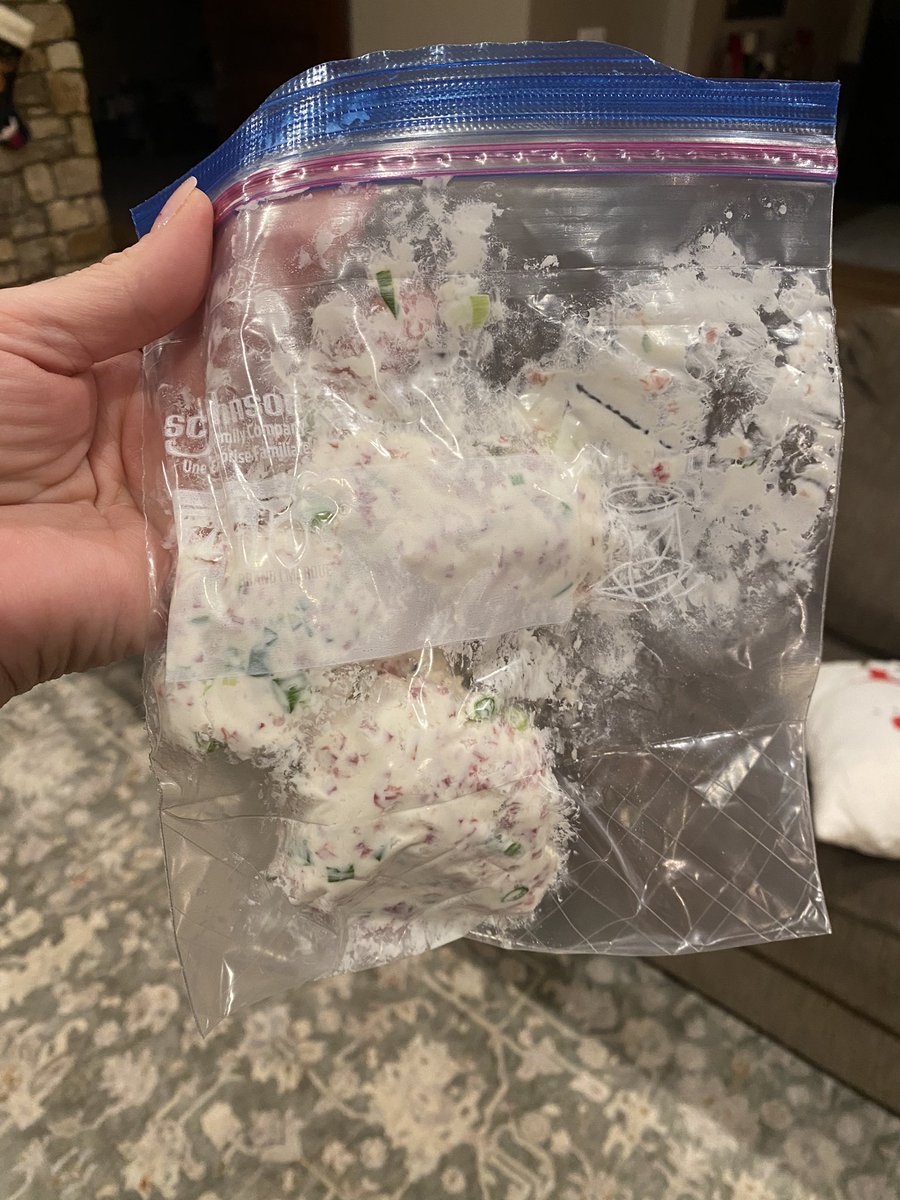 baasjessica's tweet photo. In case you thought your mother was the craziest - I missed Christmas Eve dinner due to work and asked my mom to send me some leftovers. This is how she sent the cheese ball. https://t.co/Uw8398RJSz
