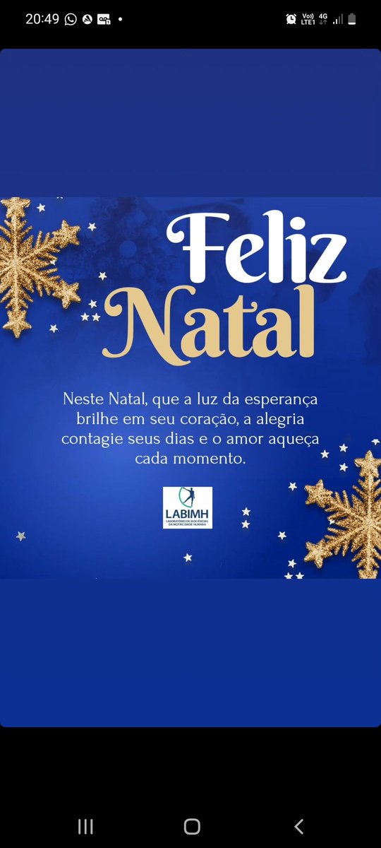 labimh's tweet photo. O Laboratório de Biociências da Motricidade Humana deseja a todos um Feliz Natal! https://t.co/xHZWHmI89Q