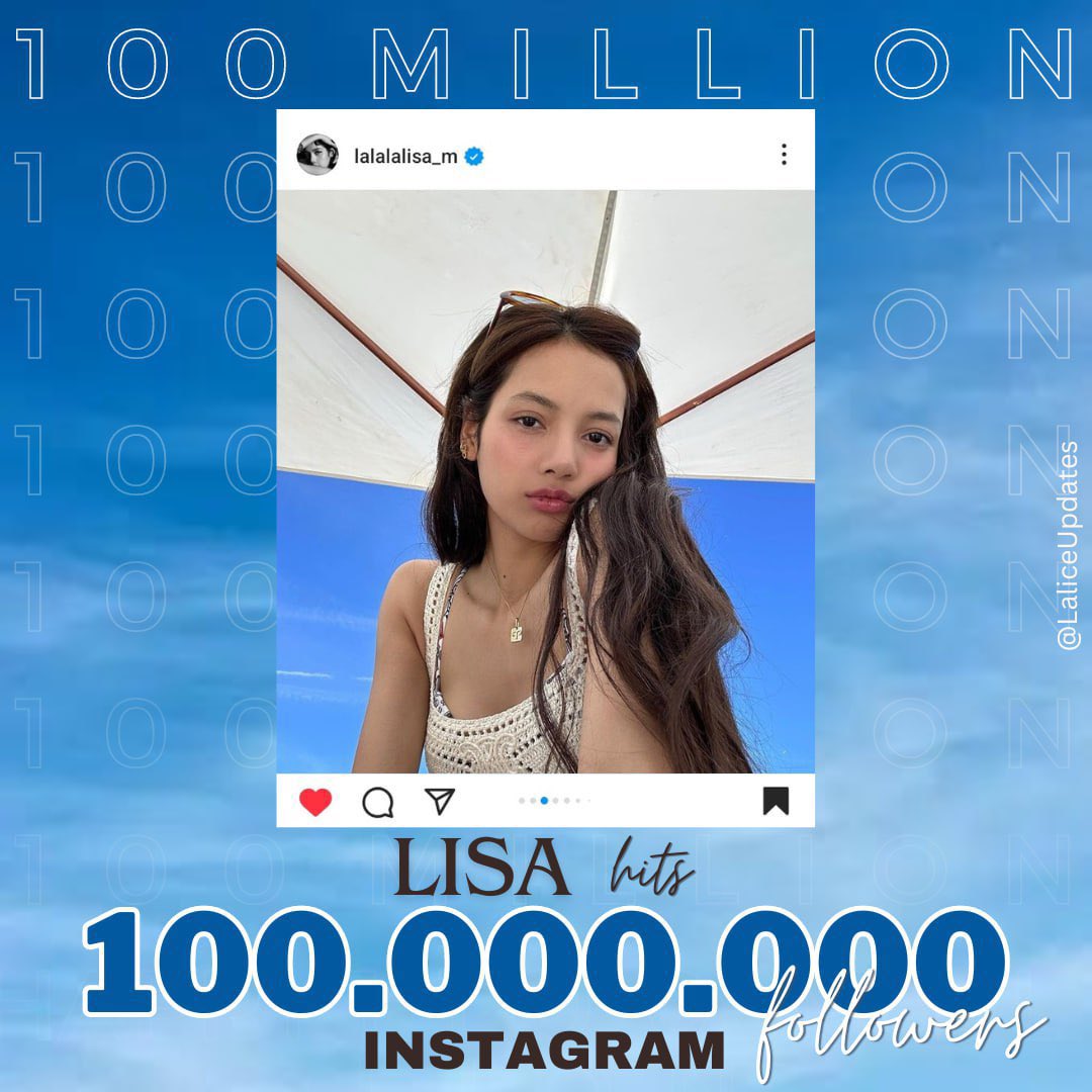 PLnchkofu's tweet photo. พี่สปอนใจดี@YoumonaLisa แจกเงิน 300 บาท 1 รางวัล ฉลองยอดฟอล 100M ของลูกสาว 

รีทวิต ติดแท็กพร้อมแคปชั่นวนไปค่ะ

LALISA INSTAGRAM 100M
#100M_for_lalalalisa_m
#LISA100MPARTY https://t.co/3EwHdDvNRf
