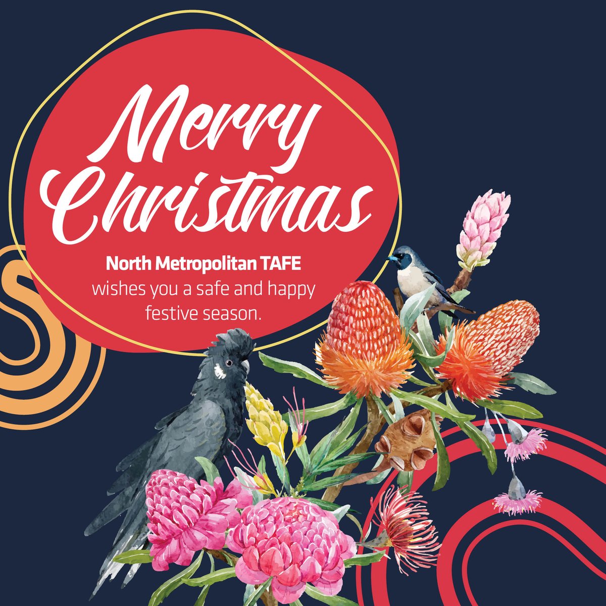 northmetrotafe's tweet photo. 🌟 Merry Christmas🌟
Wishing you a day filled with joy, laughter, and sunshine! 🎅 Remember, the best gift you can give yourself is a future filled with knowledge and success! 

Explore our courses and apply:  https://t.co/36kiUXrVUJ

*Please note not all courses have vacancies. https://t.co/Aski25X5YX