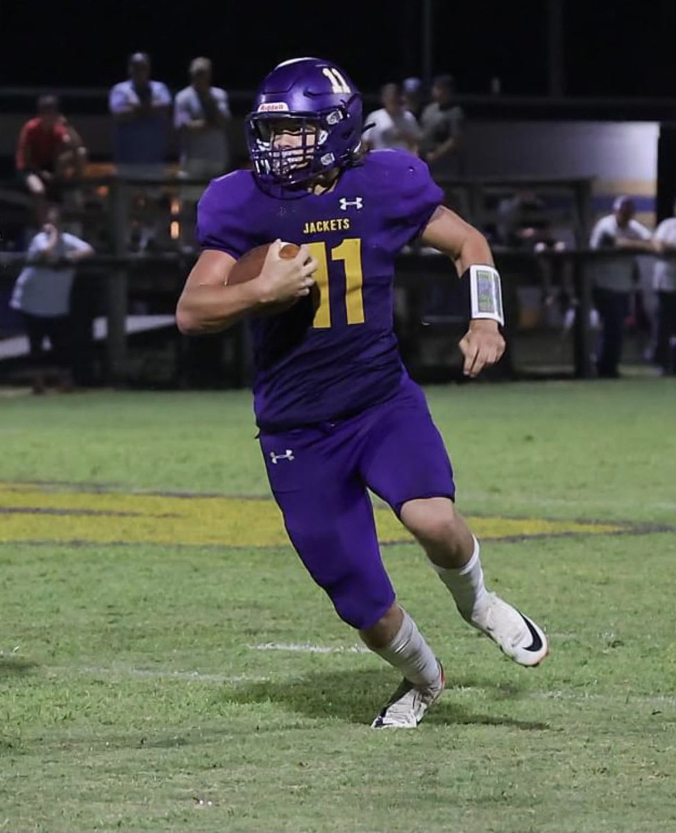 Congratulations to Zeke Edmisten on his selection as 2023 2A-7 District CO-All-Purpose Player of the Year! Go Jackets!