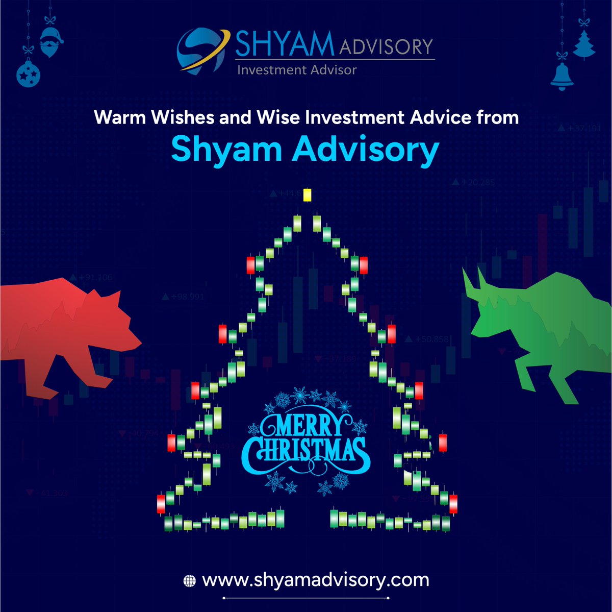 shyamadvisory's tweet photo. Warm wishes for a joyous Christmas season! May your holidays be filled with happiness and your new year with prosperity. Shyam Advisory is here to extend not only warm wishes but also wise investment guidance to make your financial future brighter.

#christmas #christmastree https://t.co/YXcrIFOti5