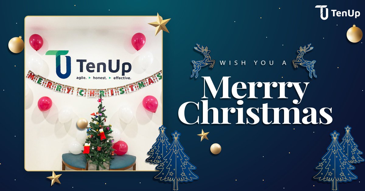 tenupsoft's tweet photo. May this Festive Season sparkle and shine, may all of your wishes and dreams come true, and may you feel this happiness all year round. Merry Christmas and a very Happy New Year! #MerryChristmas #TenUpSoftware #FestiveSeason #Twitter https://t.co/BXOp4tECAJ