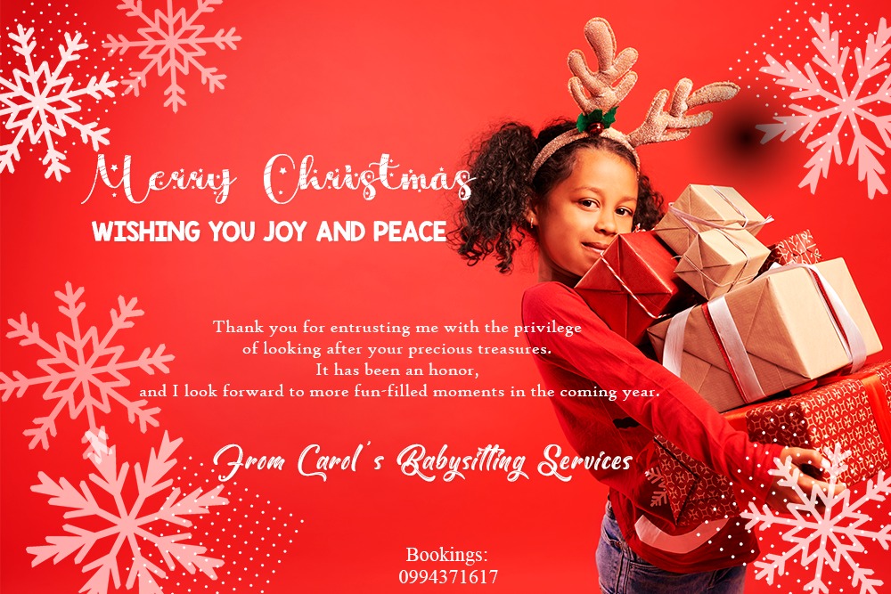 CarolineMitochi's tweet photo. Merry Christmas to you and yours. Wishing you the very best. Stay safe this festive season. Still available for bookings https://t.co/ohdUywfaQK