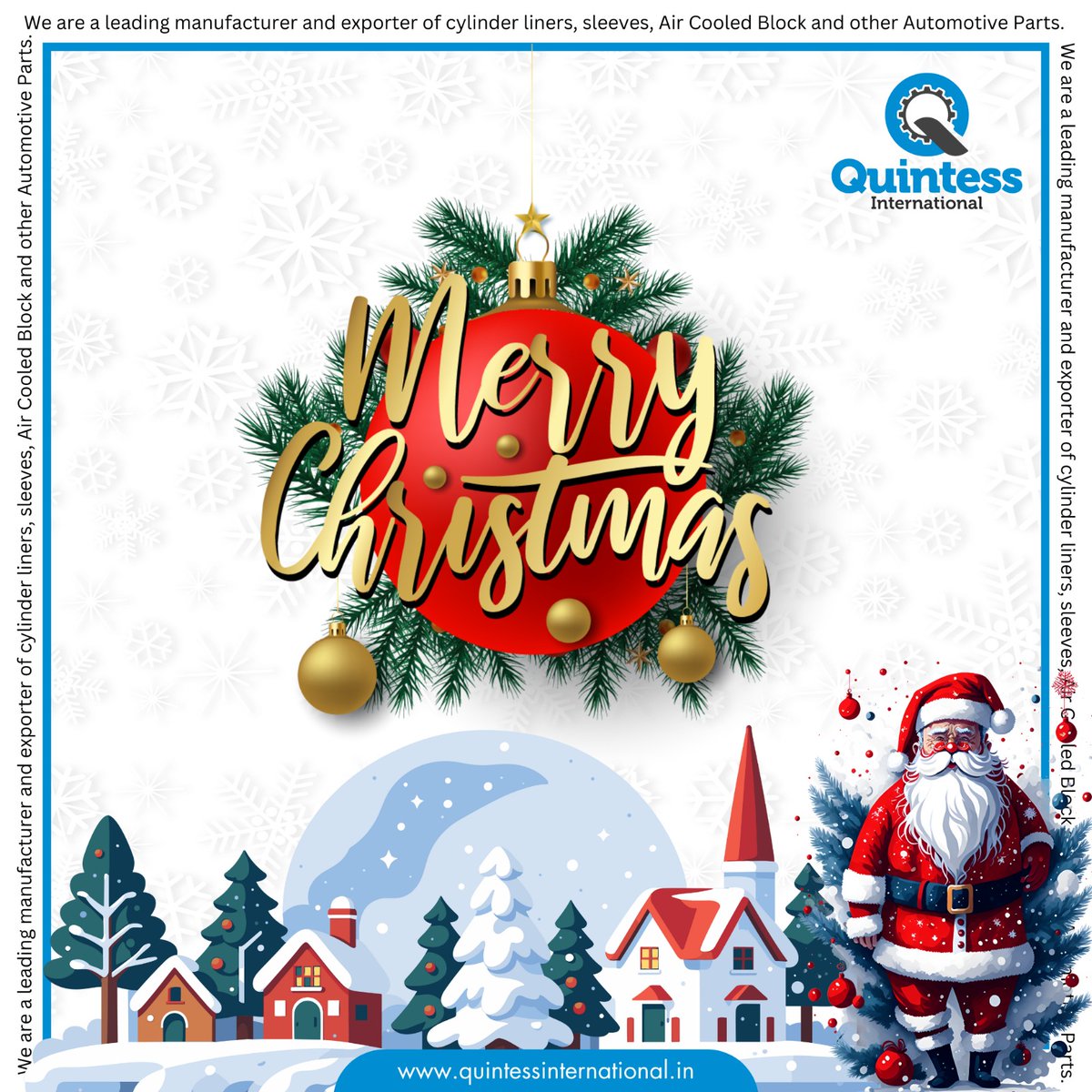 QuintessInt's tweet image. Wishing everyone a joyous Christmas filled with warmth, laughter, and love from Quintess International!  May your day be filled with the magic of the season. ✨

#MerryChristmas #ChristmasInIndia #RajkotVibes #GujaratCelebrates #ChristmasBlessings #HolidayCheer #PeaceOnEarth