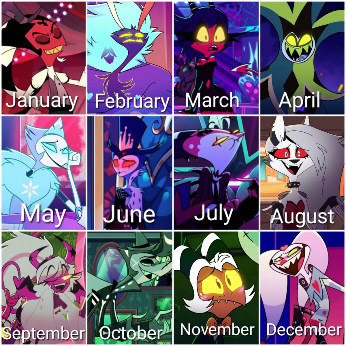 FizzyFrogCam's tweet photo. //The Character on your birth month is your New Years Kiss 2024๐๐\\ #HelluvaBoss #vivziepop #Stolas #Blitzo #Moxxie #LOONA #Millie #Fizzarolli #VerosikaMayday #andrealphus #Asmodeus #HelluvaBossChaz #Chaz #buckzo #Mammon #HelluvaBossMammon #Fizzarozzie #Stolitz https://t.co/24NRiAYl8v