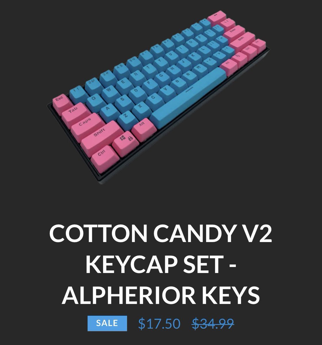 AlpheriorKeys's tweet photo. 🎄🎁🎁🎁🎁🎁🎄
🎅GIVEAWAY!!!!!🎅
🎄🎁🎁🎁🎁🎁🎄
MERRY CHRISTMAS EVE!! We hope you all get wonderful gifts!! Enter to win this AWESOME Cotton Candy V2 Keycap Set!

To Enter
-Repost &amp; Like
-Follow us @AlpheriorKeys 
-Comment☃️

Winner Chosen Tomorrow🥳Good Luck &amp; Merry Christmas!🎄 https://t.co/rioYPmCNpM