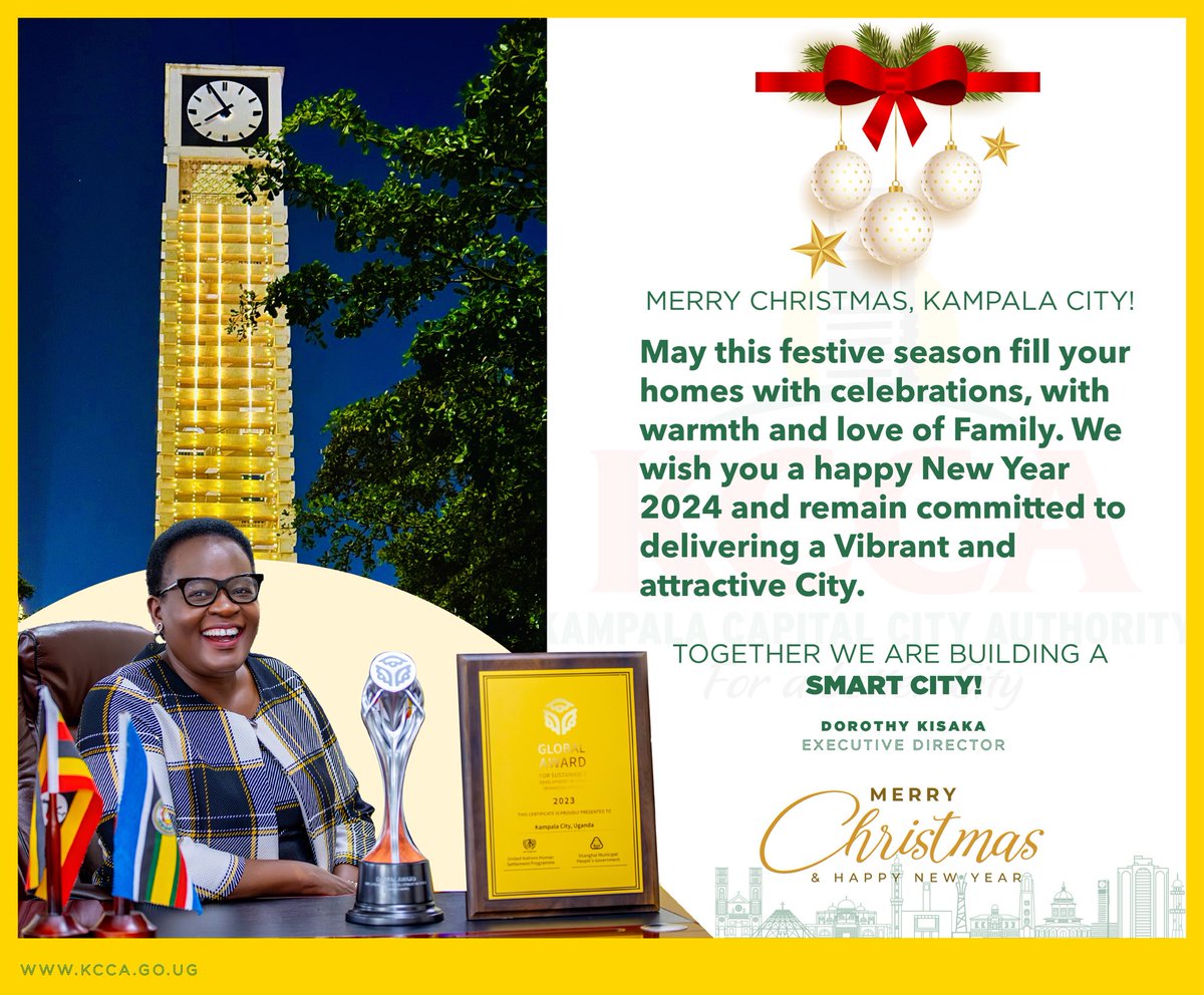 Merry Christmas, Kampala City! May this festive seaon fill your homes with celebrations, with warmth and love of family.