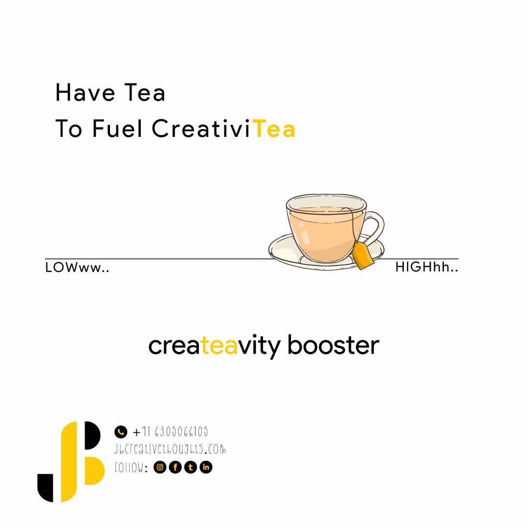 jbcreativity's tweet photo. Let’s have a cup of creaTEAvity.

Let's Grow Creative With @jbcreativethoughts
📱Contact Number: +𝟵𝟭 𝟲𝟯𝟬𝟱𝟬𝟲𝟲𝟭𝟬𝟱
📧 Email: contact@jbcreativethoughts.com
🌐 Website: https://t.co/IjtGwqadII
.
#jbcreativethoughts #jbct #creativedeisgn #creativity #creativedeisgnagency https://t.co/qfitbZSpBk