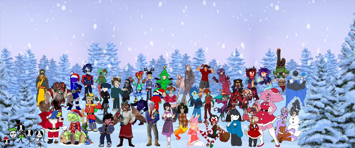 EchoNeutral's tweet photo. 2023 holiday collab 

#DigitalArt #artwork #drawing #arttime #happyholidays2023 #christmas2023 #collaboration #Holidaycollab #Holidayart #echoneutral #ocs #notmyoc #holidayoc #originalcharacter https://t.co/roWQ31s1Yk