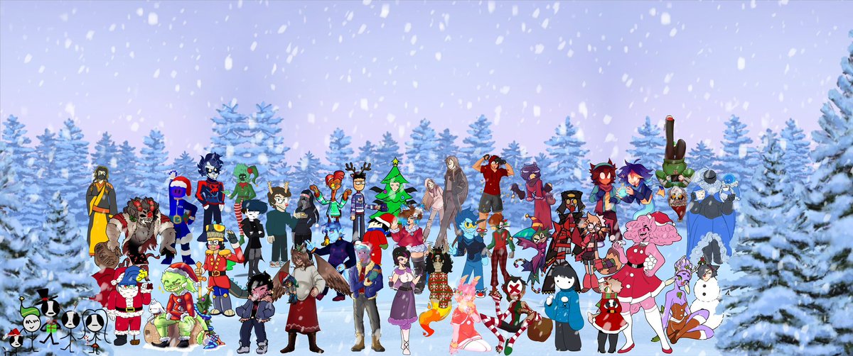 EchoNeutral's tweet photo. 2023 holiday collab 

#DigitalArt #artwork #drawing #arttime #happyholidays2023 #christmas2023 #collaboration #Holidaycollab #Holidayart #echoneutral #ocs #notmyoc #holidayoc #originalcharacter https://t.co/roWQ31s1Yk