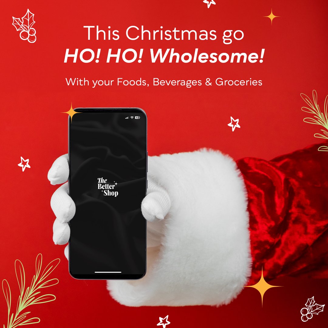 TheBetterShop's tweet photo. Santa says ‘Eat Better, Live Merrier!’ 🎅🏼🖤

Wishing you all a Merry Christmas!🎄🎁✨

#BetterShop #HealthyLiving https://t.co/3VGj2Dd61C