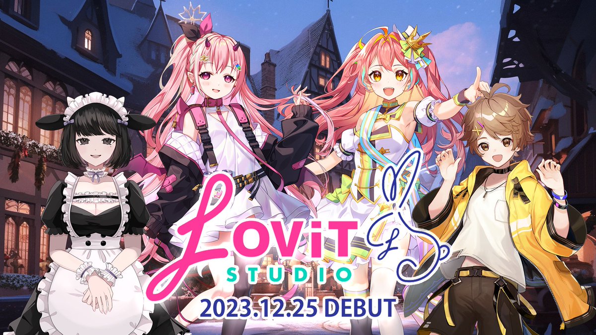 hike_inc_jp's tweet photo. 【本日デビュー配信】
Vライバーエージェンシー『LOViT STUDIO』より本日4名の新人ライバーがデビュー!
クリスマスの今宵もお見逃しなく!
#LOViTSTUDIO
#IRIAM
#IRIAM新人ライバー
#IRIAMライバーだって拡散されたい
▼詳細はこちら
https://t.co/CgUbD2iwDa https://t.co/oyesyH8drG