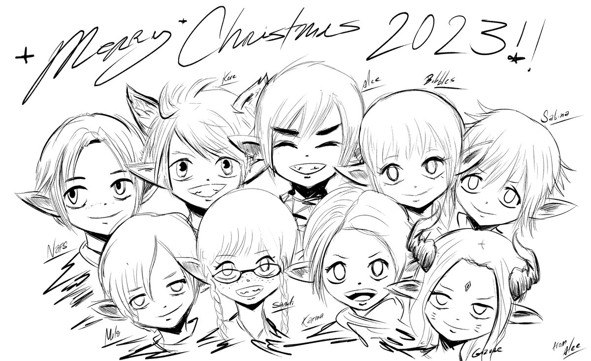 Yellow_Alee's tweet photo. Merry Christmas!!🧡

#FFXIVART https://t.co/Lh7fLQOt05