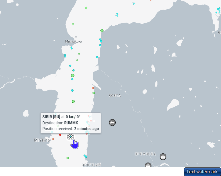 TimInHonolulu's tweet photo. @redondodave1 #Sevmorput that was reported afire is still at pier north of Murmansk. Report tugs rushed to move Sibir that was birthed abreast of Sevmorput. Sibir now stopped about seven km south in the channel. No sign of any fires on NASA Firms satellites. Perhaps a reactor casualty. https://t.co/tmuoOZZnMN