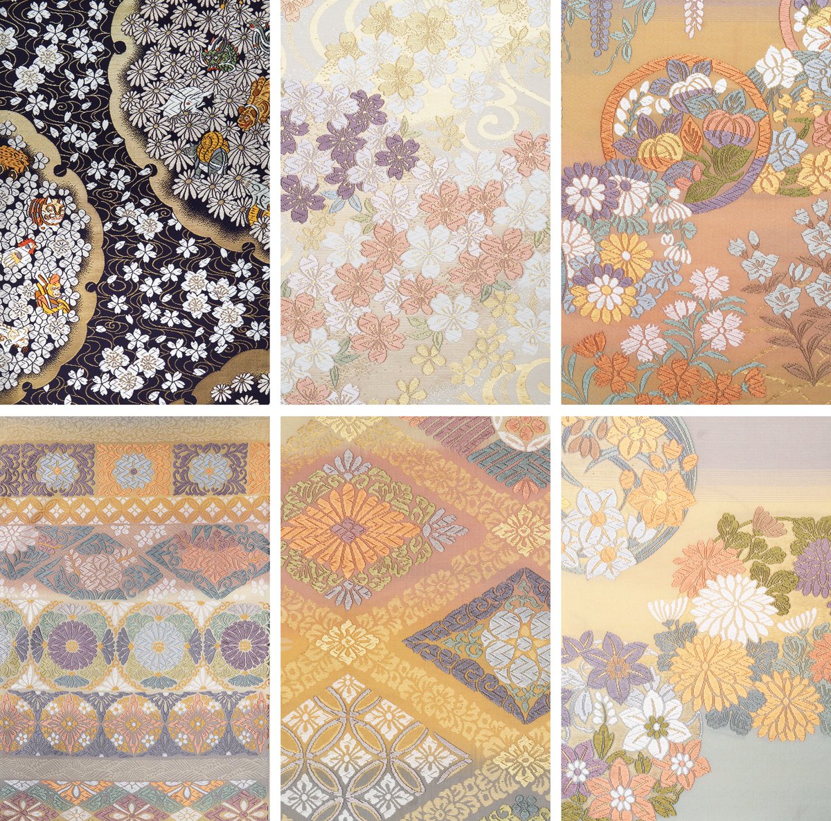 「作り手 応援帯」に唐織の帯をたくさん追加しました。
細かな柄の1つ1つに刺繍のようなボリュームがあり、色彩も華やか。写真を並べると美術館みたいです。
kyoto-shop.org/category/item/…