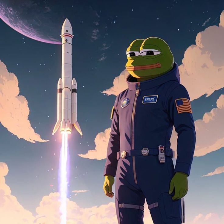 Pepe is hoping that he gets a trip to the moon as a gift from Santa $pepe