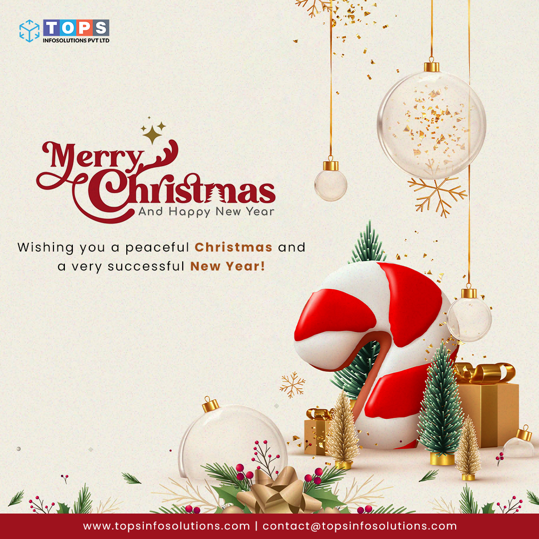 TOPSInfosol's tweet photo. From the entire team at TOPS Infosolutions, we would like to wish you and your loved ones a Merry Christmas!

Wishing you a season of blessings filled with abundance and prosperity

#MerryChristmas #Christmas2023 #HappyHolidays #SeasonsGreetings #TOPSInfosolutions https://t.co/6ogsnOMEBS