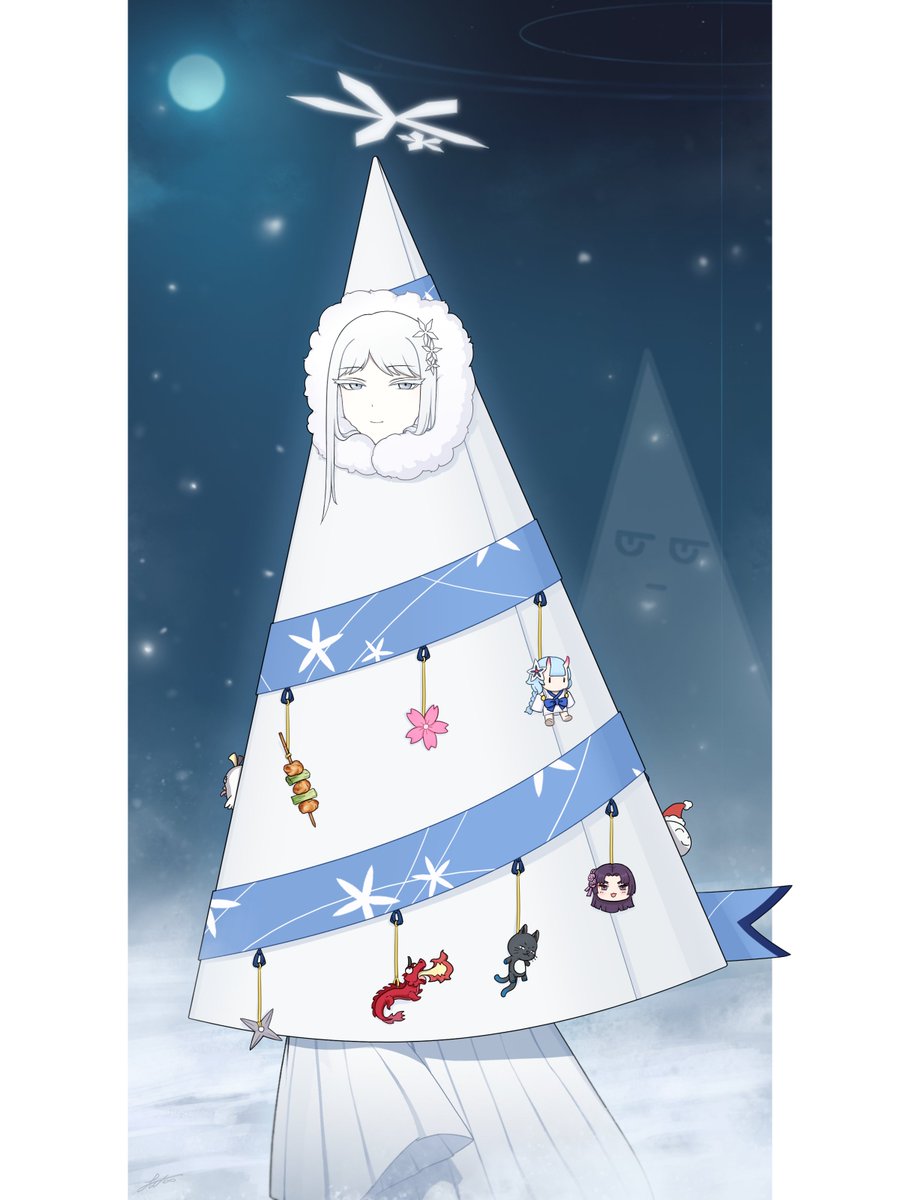 Obgnuoy's tweet photo. クリスマスナグ三角
 
#BlueArchive 
#ブルーアーカイブ 
#ブルアカ 
#御稜ナグサ https://t.co/iV21H4bcL5