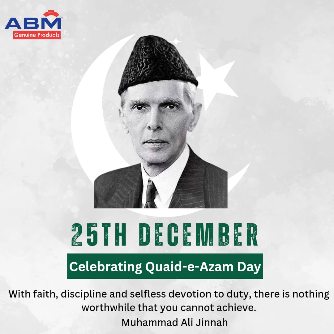 ABMbrakes13091's tweet photo. 25th December
Quaid e Azam Day
#25december #pakistan #abm #quaideazam #celebrating25th #champion #thunder #70cc #karachi #lahore #brakeparts #125cc #bikelovers #geniuneleather #motorcycle #brake #highperformance #spring #available #bikes #madeinpakistan #longlasting #quality https://t.co/jp1ax0gHCs