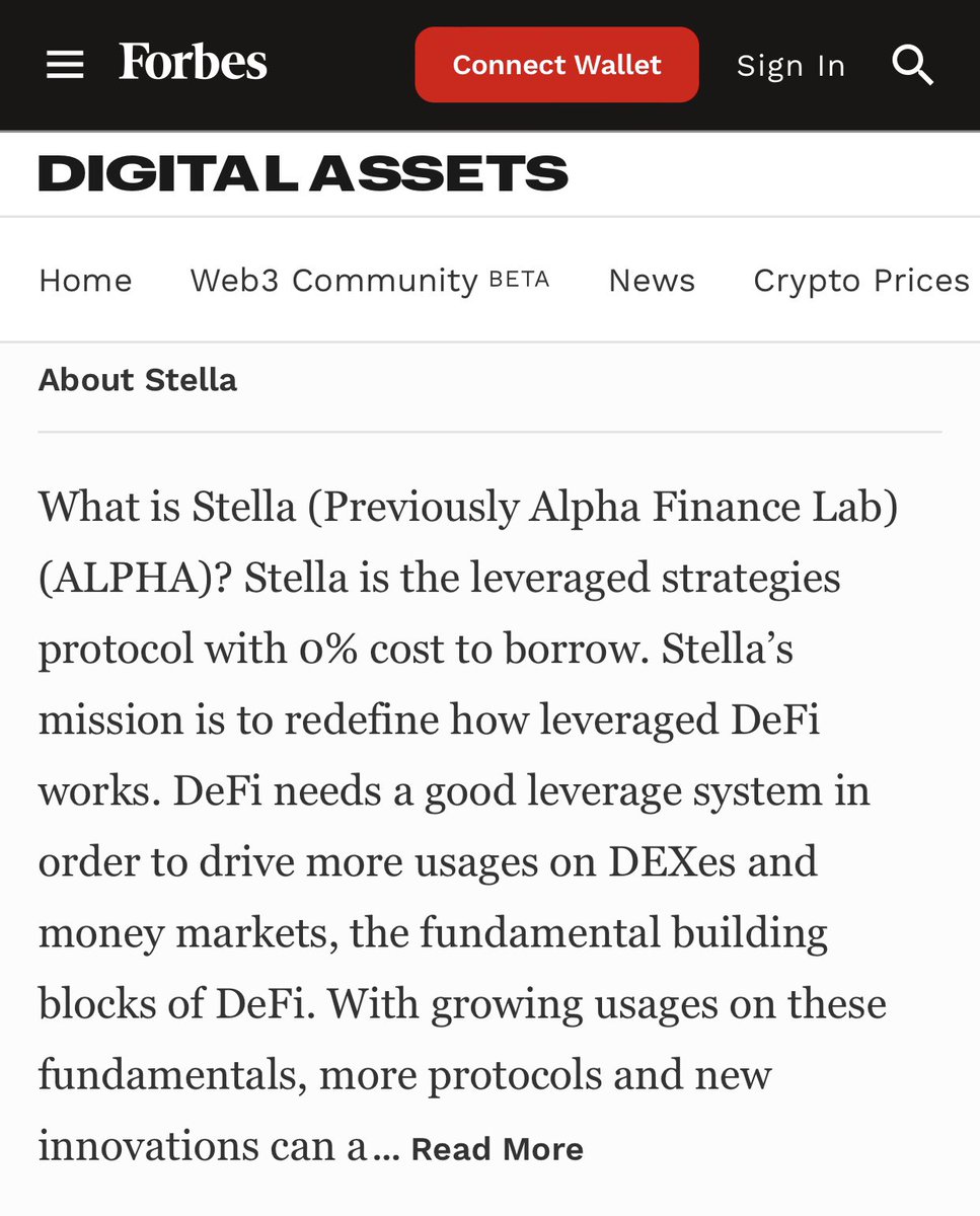 #StellaAlpha
The protocol is made up of two parts: #Stella Strategy and Stella Lend. #Stella Strategy: Users can access multiple selections of leveraged strategies with 0% borrowing interest for the first time and get yields on leverage.

I am definitely intrigued with this