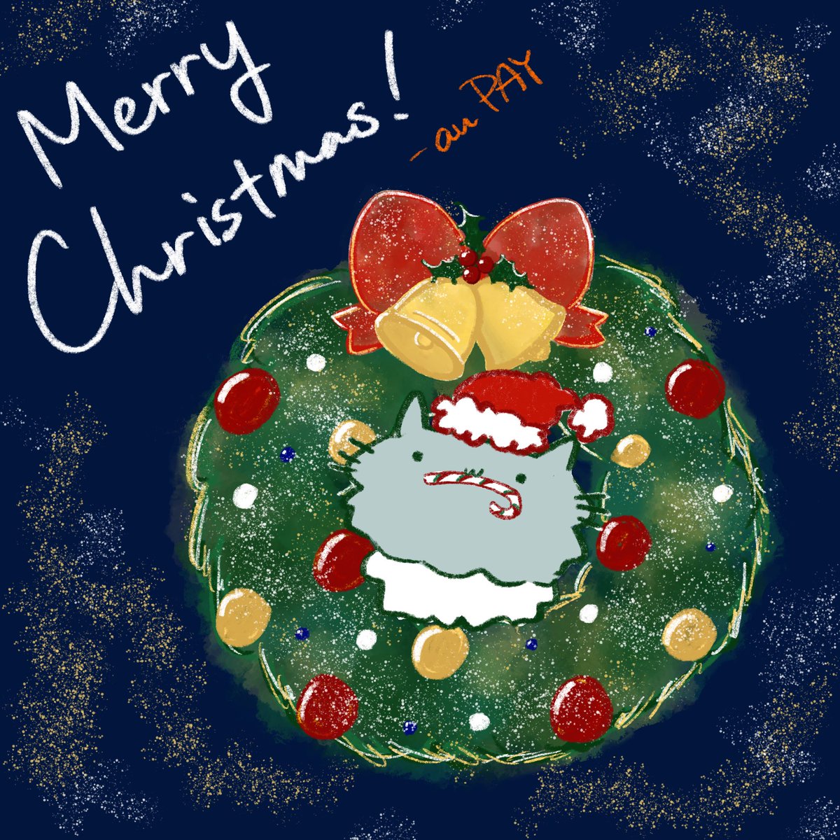 au_PAY_official's tweet photo. おはようございます！❄️

✨🎁✨ 🔔✨ 🎁✨ 🔔✨
　メリークリスマス！🎅🎄
✨🔔✨ 🎁✨ 🔔✨ 🎁✨

au PAYからのクリスマスカードです♪💌

さらに今日は #たぬきの吉日 ！
今日はクリスマスプレゼントを貰う感覚で是非お使いください😌🎁

#RP運だめし も忘れずに！🦌

本日もよろしくお願いします⛄️ https://t.co/GnR0YlmBG6