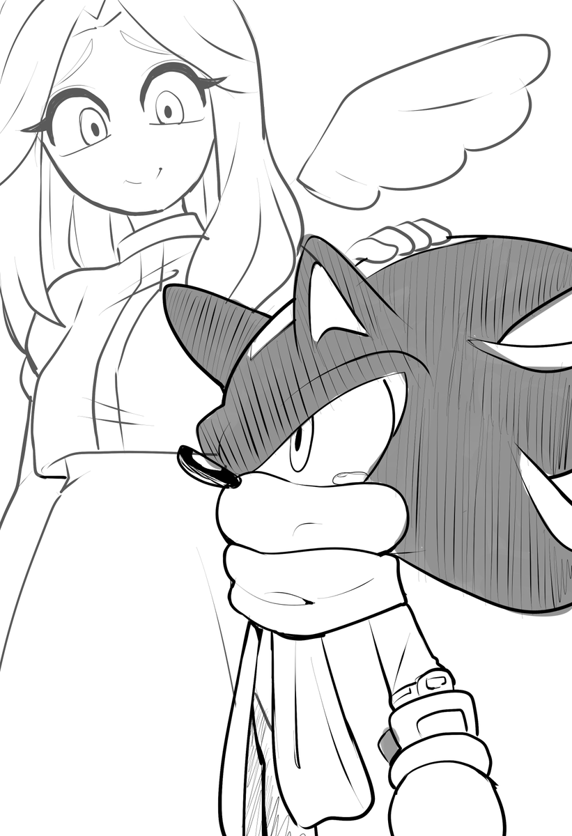 Digi_Hammer_'s tweet photo. Always by your side❤️ (Happy Holidays!)

#ShadowTheHedgehog #fanart #mariarobotnick https://t.co/Cccb8N2jvP