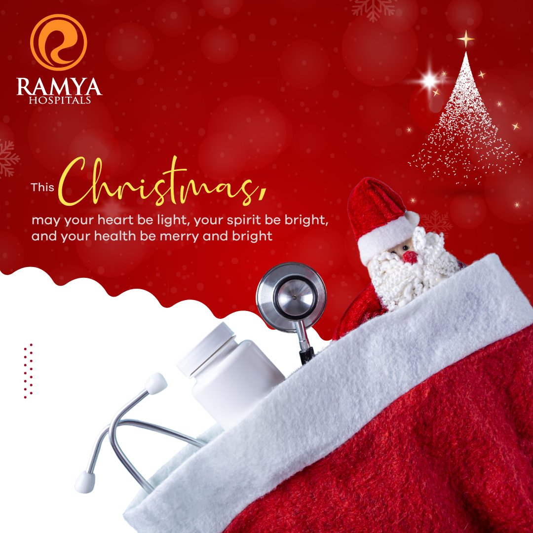 RamyaHospitals's tweet photo. Wishing you a Christmas filled with joy, laughter, and the gift of good health for you and your loved ones.

#RamyaHospitals #Hyderabad #Secunderabad #Bowenpally #MerryChristmas #ChristmasWishes #HealthAndHappiness #FestiveSeason #HolidayCheer #ChristmasJoy #HealthyLiving https://t.co/wAnfMHBmWl