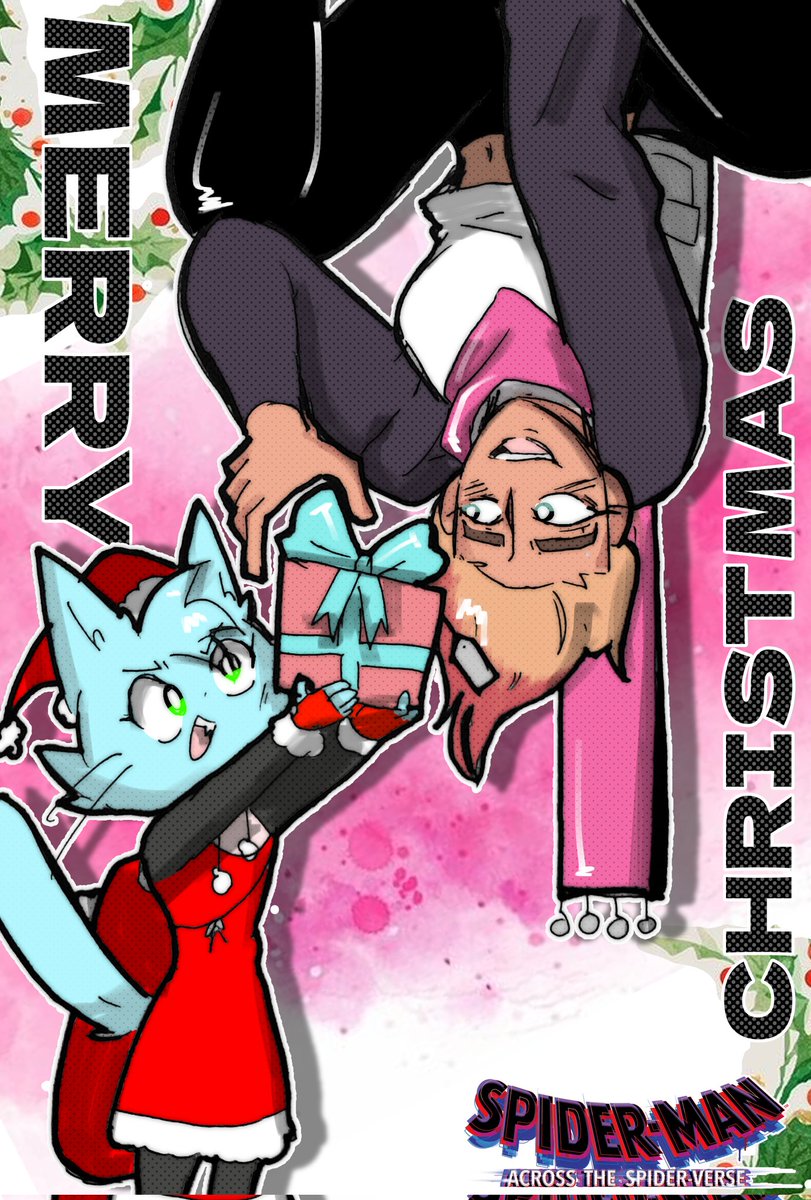 SquarebitA's tweet photo. MERRY CHRISTMAS!!!!!
Hope you all had a lovely Christmas, draw these cards just to celebrate it! Which one is your favourite so far? (⁠◍⁠•⁠ᴗ⁠•⁠◍⁠)⁠❤

#merrychristmas🎄 #merrychristmas #christmas2023 #spidermanintothespiderverse #milesmorales #gwenstacy https://t.co/Yk1GHYY9qT
