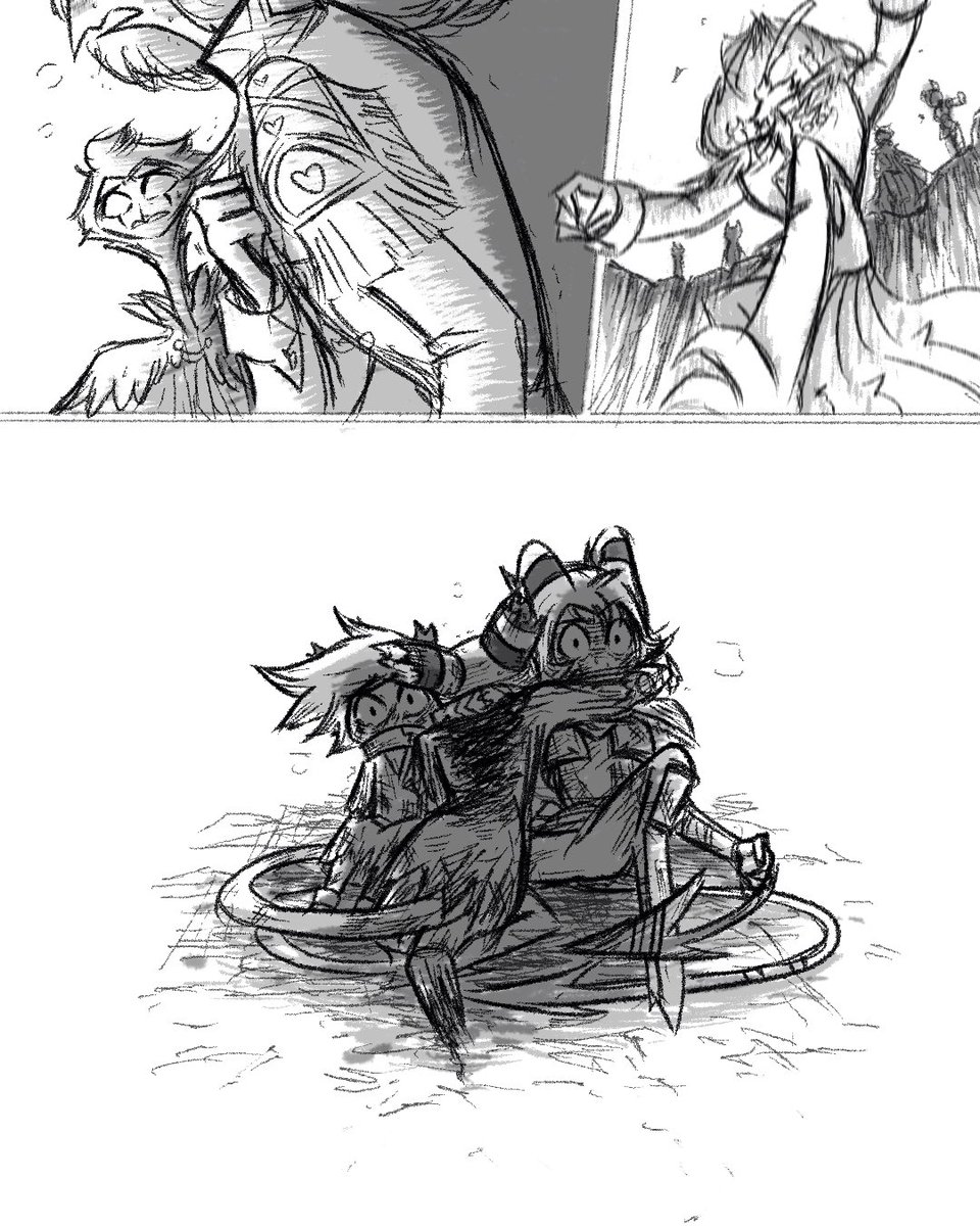 dude47777's tweet image. 【Protector】
“HOW DARE YOU AGAINST MELIKE THIS!! FILTHY IMPS!!!”

…..Fizz……?

-
AUUUUUUUU!!!Merry Christmas everyone~🎊🎄🎄🎄Merry Christmas 🎄🎄🎄❤️❤️Finally reaching 2/3 story~Keeping going☺️☺️
#HelluvaBoss #HelluvaBossFizzarolli