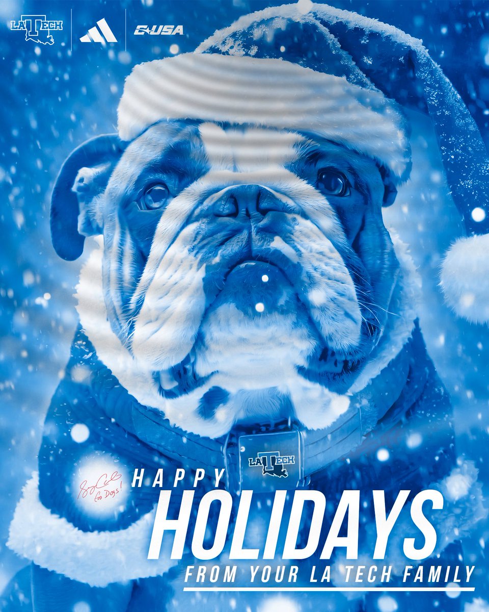 Merry Christmas from the Bulldog Football Family to you! Hoping you enjoy the holidays with family and friends! 🔴🔵🐶🎄🎄🎄