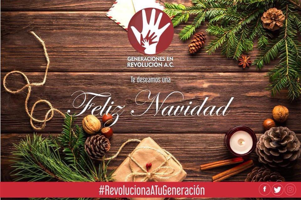 GeneracionEnRe's tweet photo. iFelices fiestas! Te deseamos tus amig@s de Generaciones en Revolución AC #Navidad2023 #GenerandoComunidad 🎅🏼🌲🎁☃️ https://t.co/TshK2Liv8P