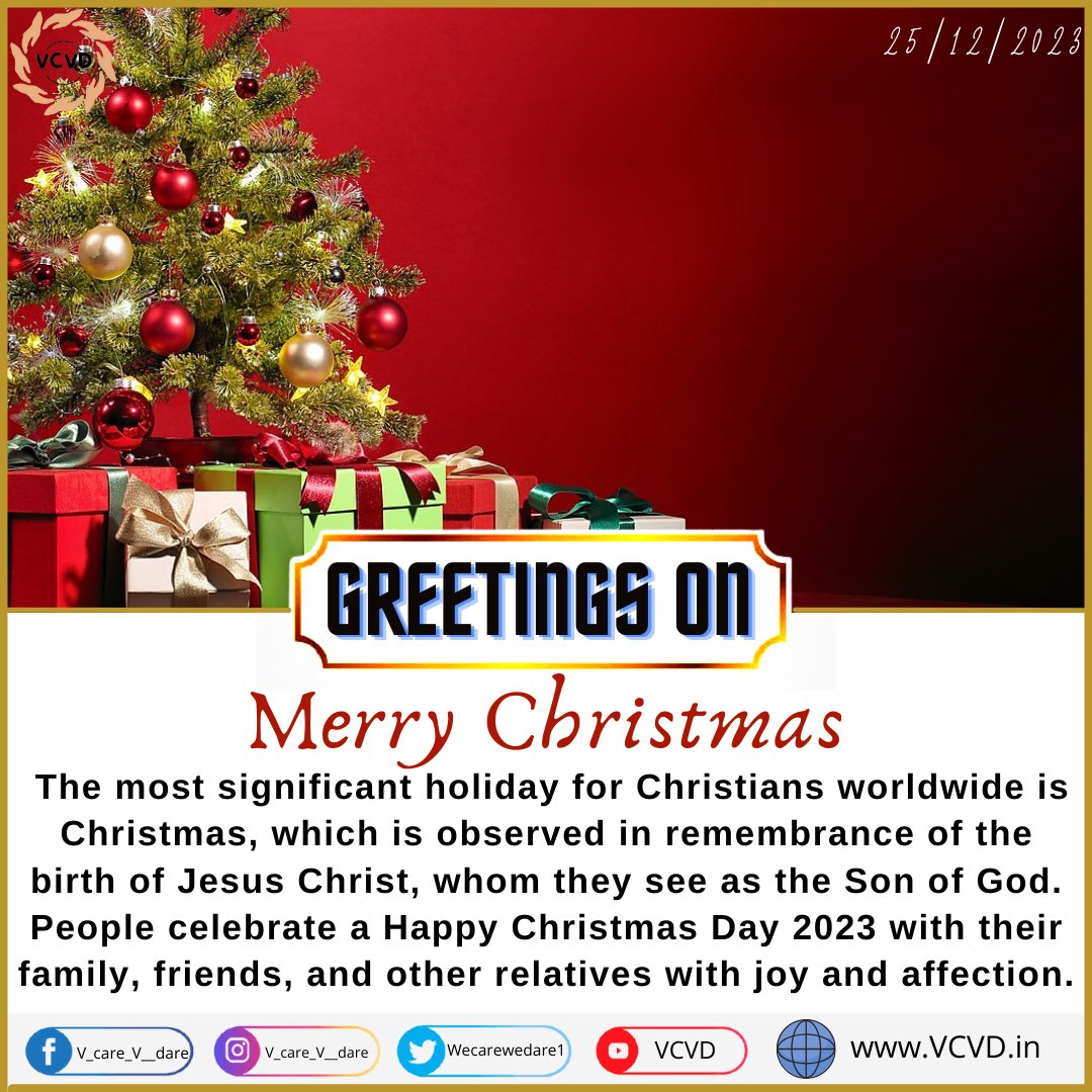 WeCareWeDare1's tweet photo. Greetings on #MerryChristmas
#Christmas2023 #ChristmasWishes #vcvd #vcvdians #vcvdology #gamingwithvcvd https://t.co/29ny2FYMGZ