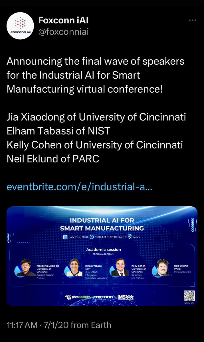 sparklingruby's tweet image. What is the relationship between NIST and Foxconn AI?