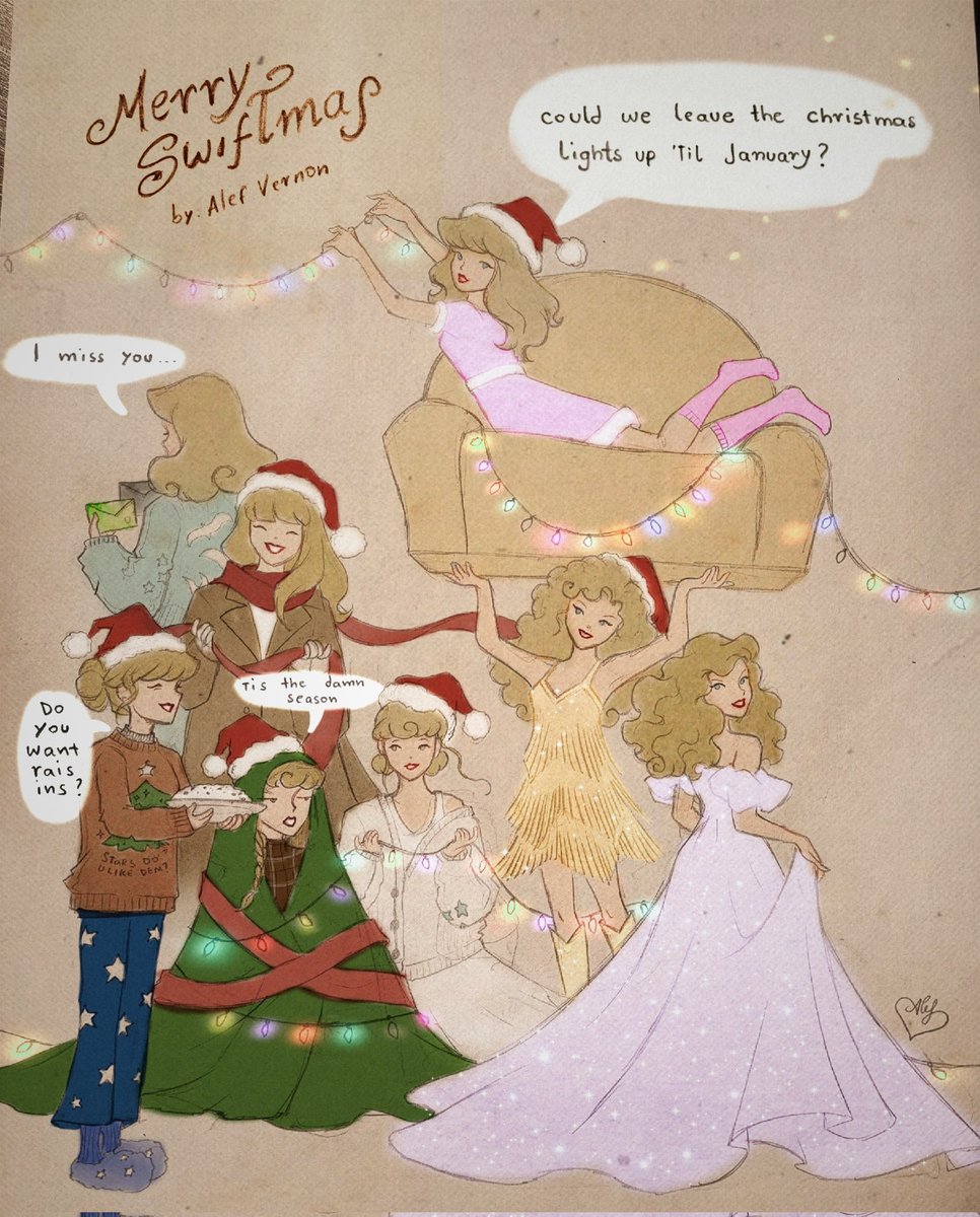 alefvernon's tweet photo. Merry Swiftmas &amp; Happy Holidays everyone! 🎄❤️✨️ https://t.co/1BS1KypE0T