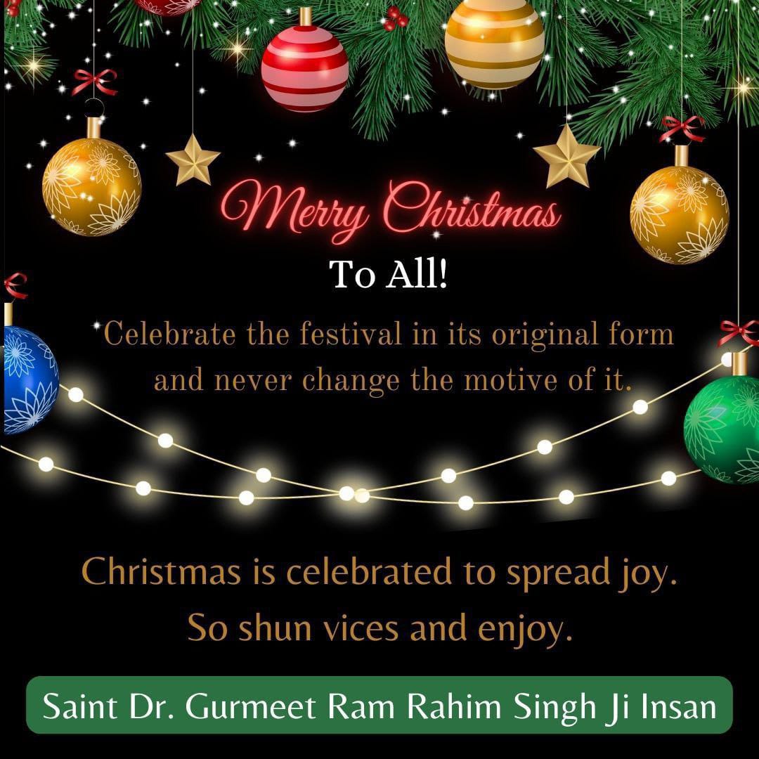 InsanMoni's tweet photo. We should celebrate the festival of Christmas by giving clothes, toys etc. to poor children. A true social reformer, Saint MSG has inspired millions of people to celebrate this festival in its true sense. So that today is a Merry Christmas for them too #SpreadSmile https://t.co/0aitEI3Mre