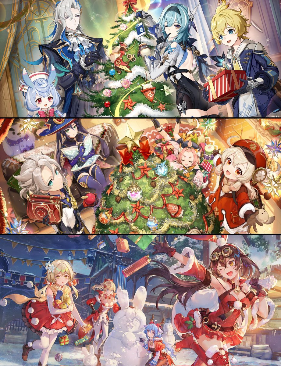 World1mpact's tweet photo. Genshin Christmas Arts 🎄❄️

#Genshinlmpact #原神 https://t.co/uP55V7iFtb