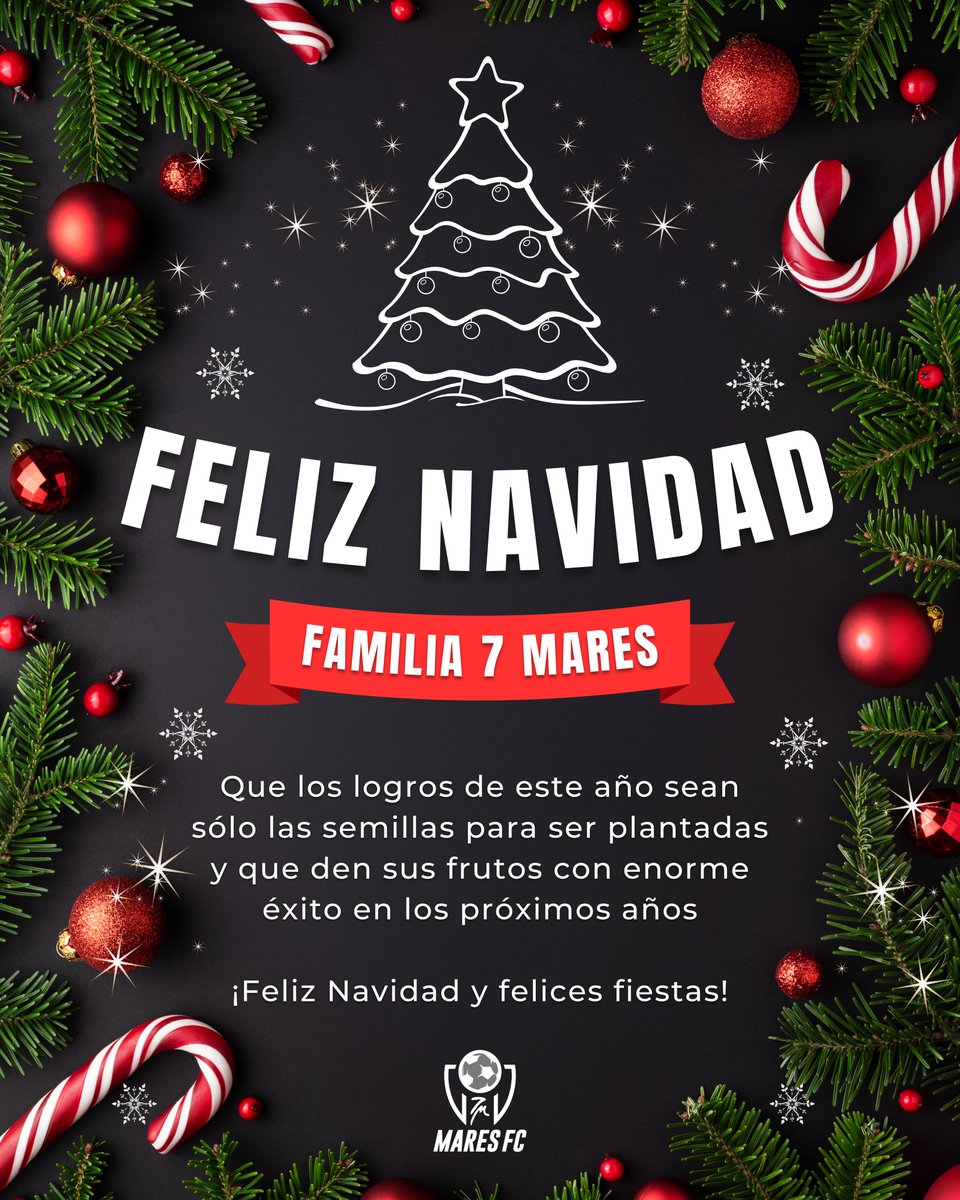 🌲🎁 Feliz Navidad de todos quienes conformamos la familia 7 Mares. 🎅

Les deseamos unas felices fiestas y que disfruten con su familia y seres queridos.
.
.
.
#7MaresFC
#VamosGuerrerasdelMar