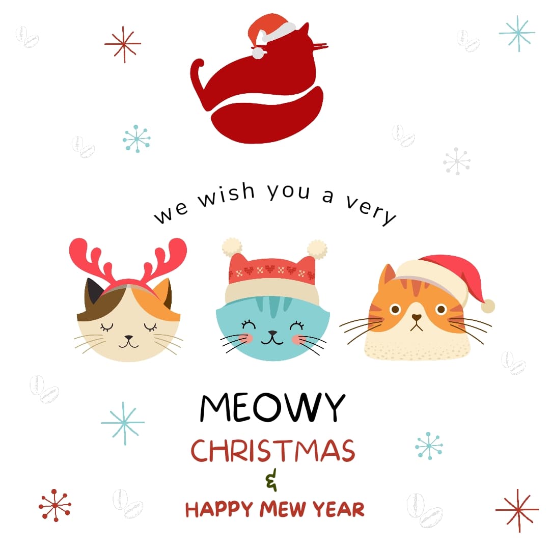 Merry Christmas and a Happy New Year!
#specialtycoffee #tabbycatcoffeeco #veterinarianlife #CatsOfTwitter #felinemedicine  #holidayseason  #catparents  #tabbycatcoffee #christmasgiftideas #MerryChristmas #coffeewithapurrpose  #Christmascountdown #coffee