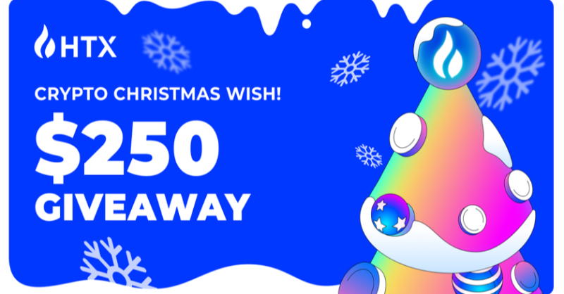 HTX_Global's tweet photo. 🚀 #HTX Christmas Wish Giveaway!

Share $250:
✅ Follow @HTX_Global @HTXFutures

✅ RT +  Like +  Tag  2 

✅ Comment Crypto Wish

✅ Fill out the form