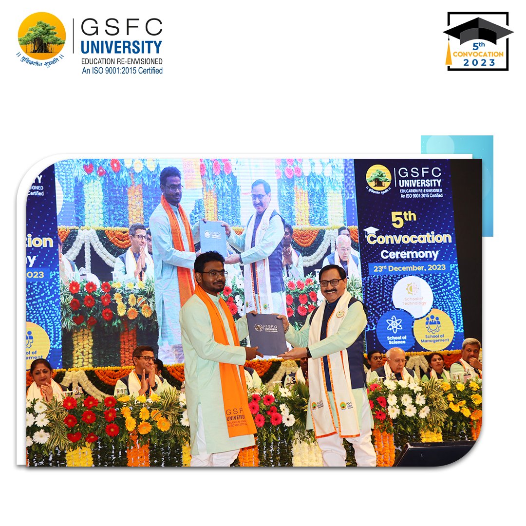 GSFCUniversity's tweet photo. Congratulations, graduates! The world
eagerly awaits the positive impact you will make. As
you step into new horizons, may your endeavors be
met with success, fulfillment, and the joy of continued
learning.

#Convocation2023 #5thConvocation #goldmedalist
#graduates #proudmoment https://t.co/r1HcpVGijj